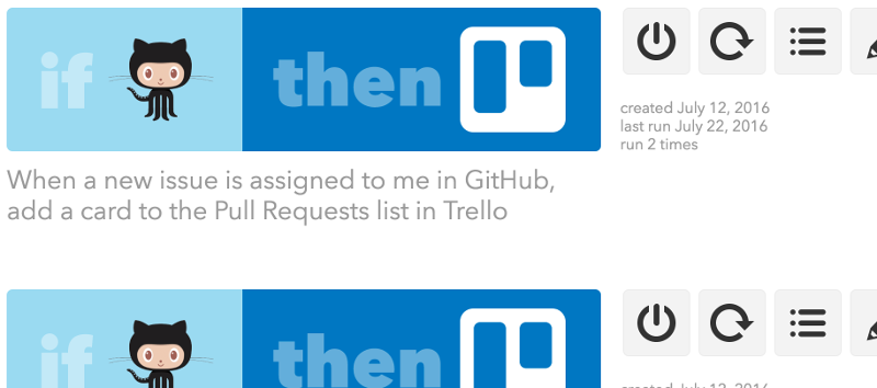 IFTTT screenshot